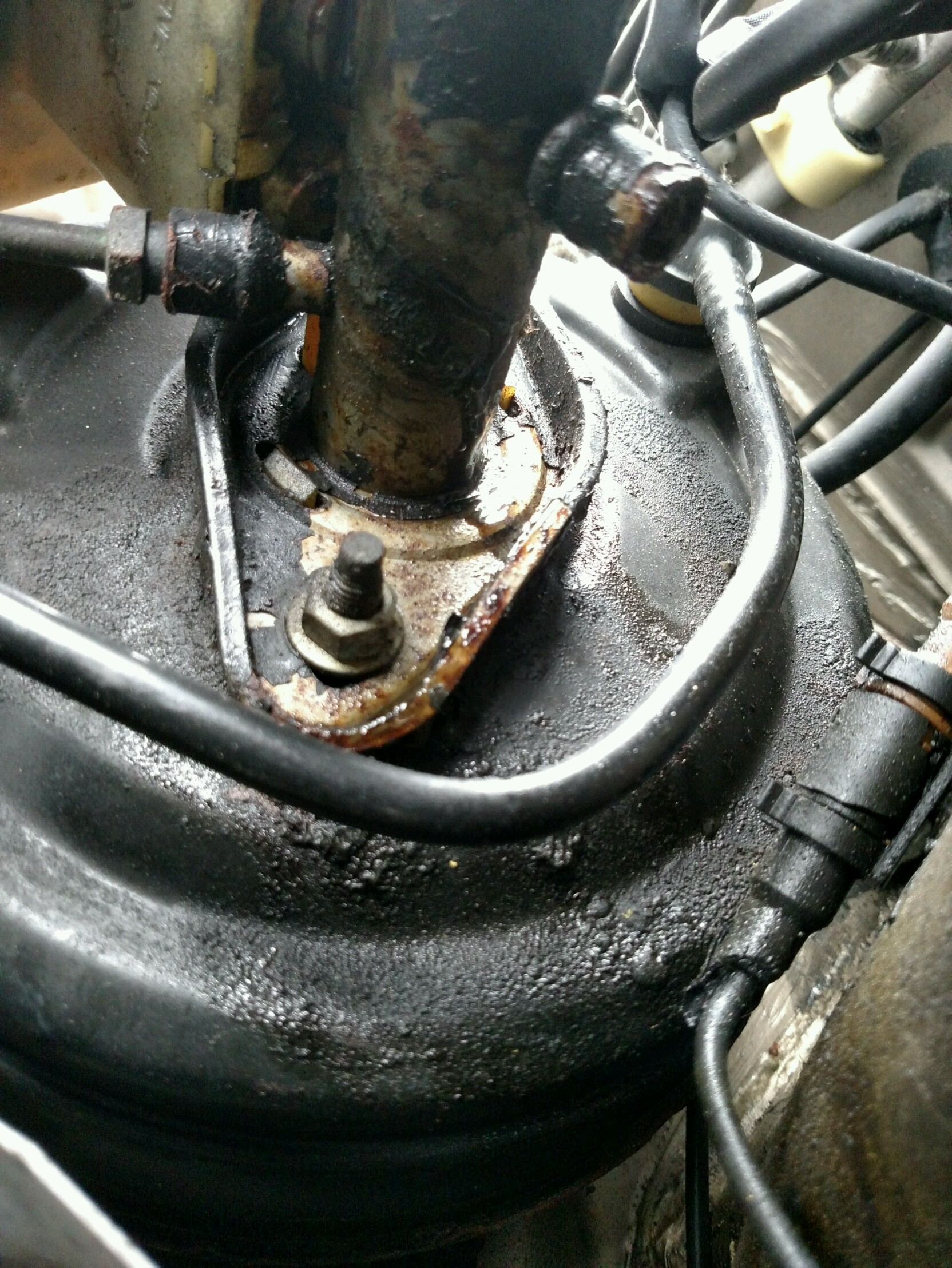 leaking brake fluid