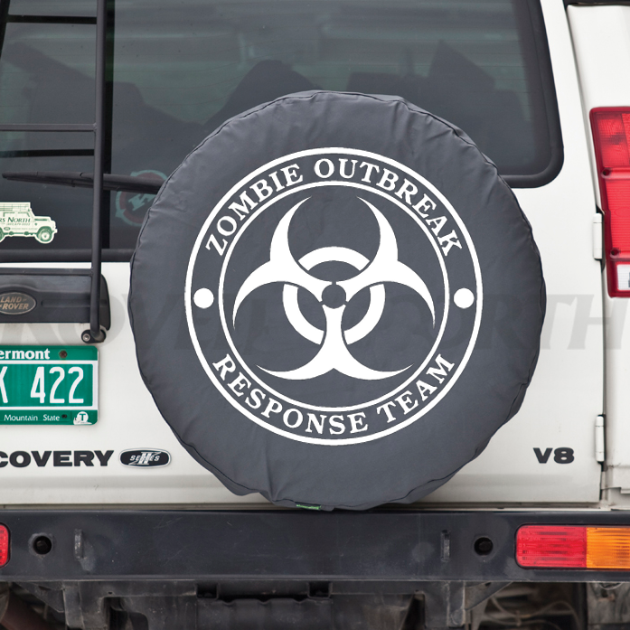 Decal 4x4 Outbreak, Off Road Zombie Tactical Respons Team Land Rover 