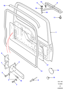pop rivets in rear door hinge replacement-c01145.png