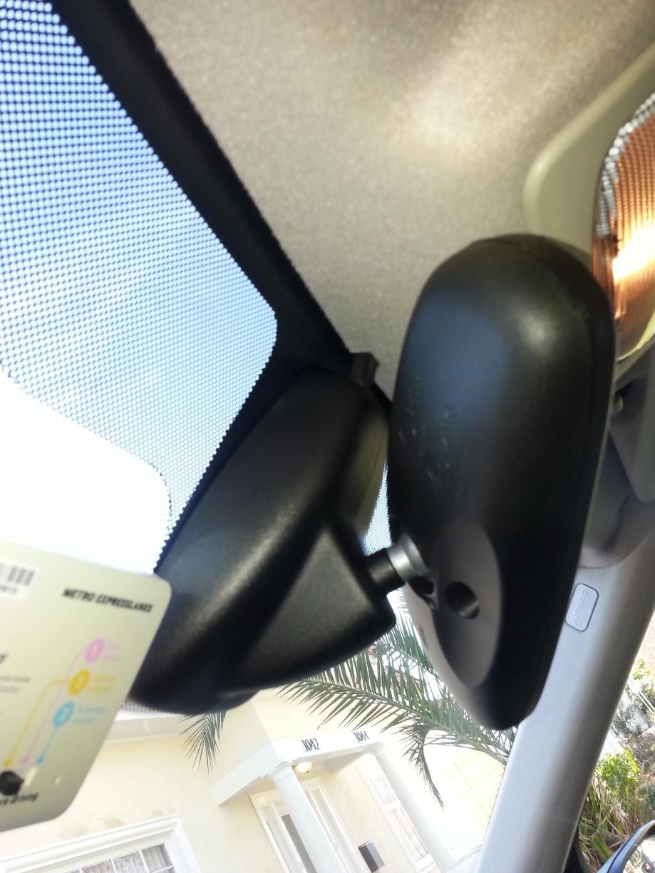 How to remove and fix or replace car interior auto dimming rear view mirror  
